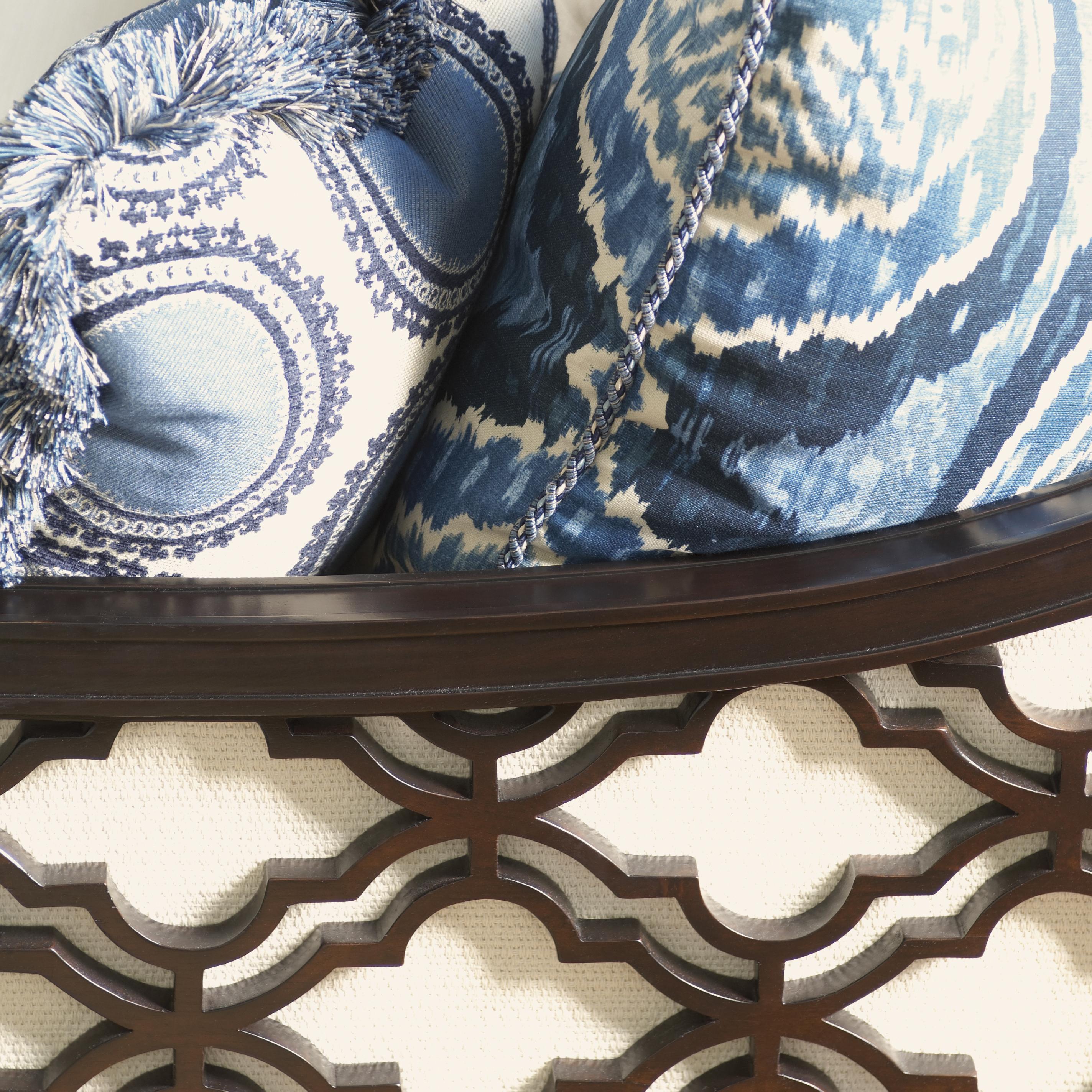 Tommy Bahama Home Royal Kahala 151433 Bay Club Exposed Wood Sofa with